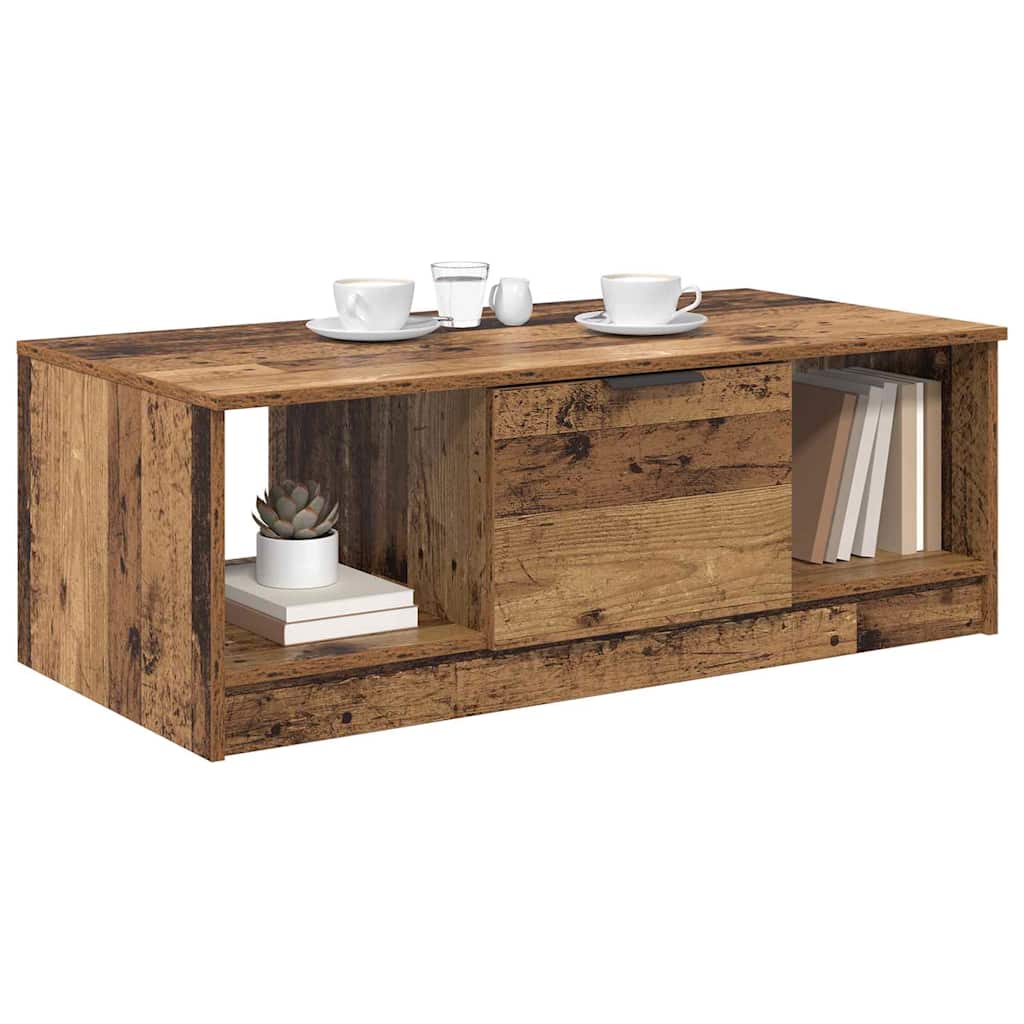 Salontafel Oud hout 100 x 50 x 36 cm Bewerkt hout