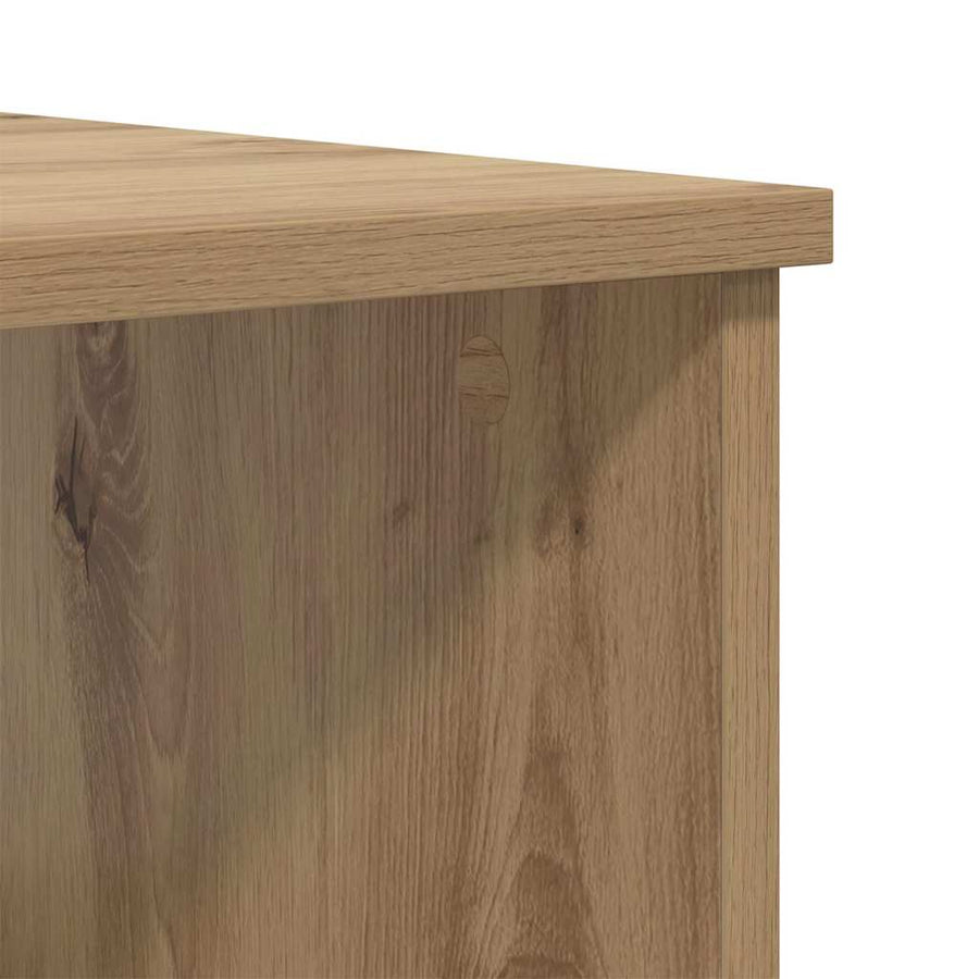 Salontafel artisanaal eikenkleurig 100 x 50 x 36 cm