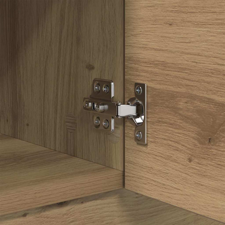 Salontafel artisanaal eikenkleurig 100 x 50 x 36 cm
