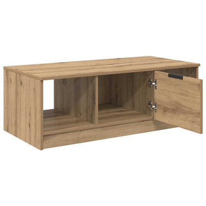 Salontafel artisanaal eikenkleurig 100 x 50 x 36 cm