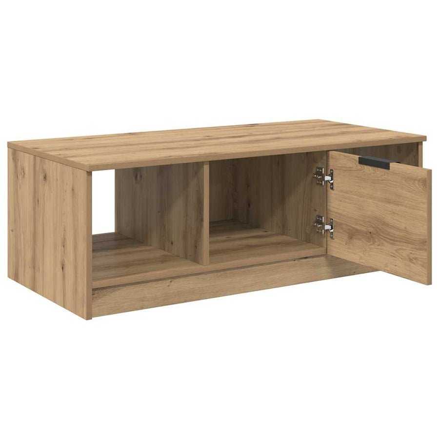 Salontafel artisanaal eikenkleurig 100 x 50 x 36 cm