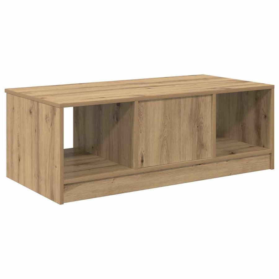 Salontafel artisanaal eikenkleurig 100 x 50 x 36 cm