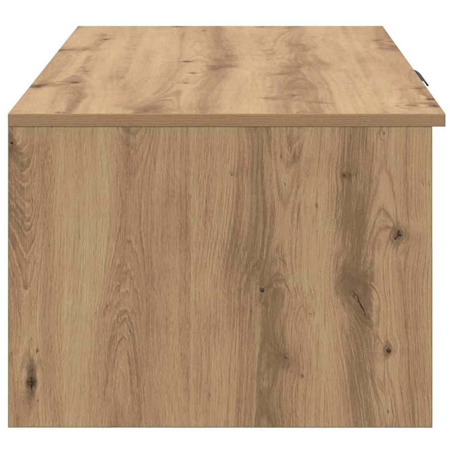 Salontafel artisanaal eikenkleurig 100 x 50 x 36 cm