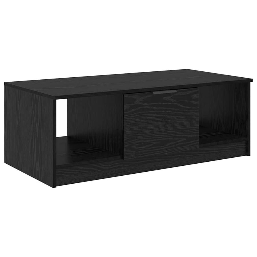 Salontafel Zwart eiken 100 x 50 x 36 cm Bewerkt hout