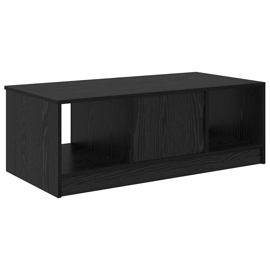 Salontafel Zwart eiken 100 x 50 x 36 cm Bewerkt hout