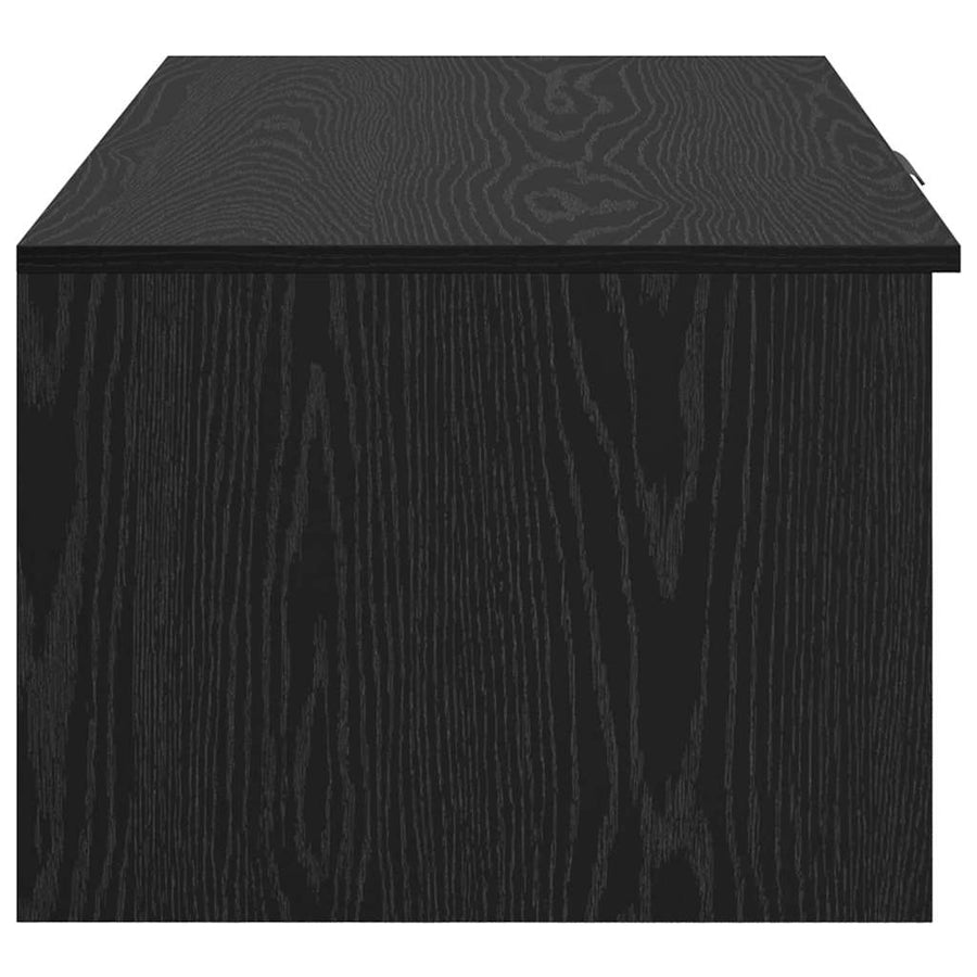 Salontafel Zwart eiken 100 x 50 x 36 cm Bewerkt hout