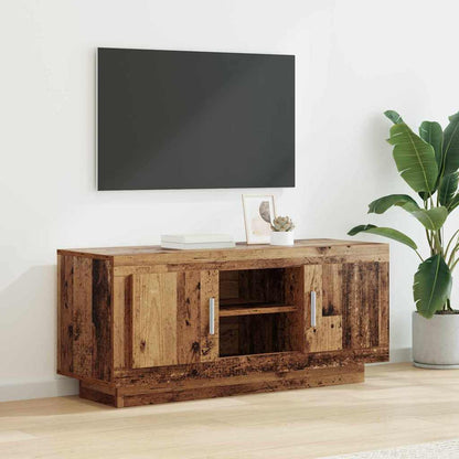 TV-kast Oud Hout 102 x 35 x 45 cm Bewerkt hout