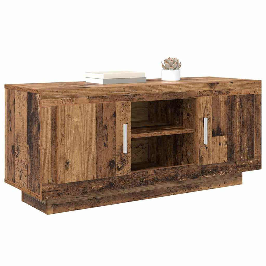 TV-kast Oud Hout 102 x 35 x 45 cm Bewerkt hout