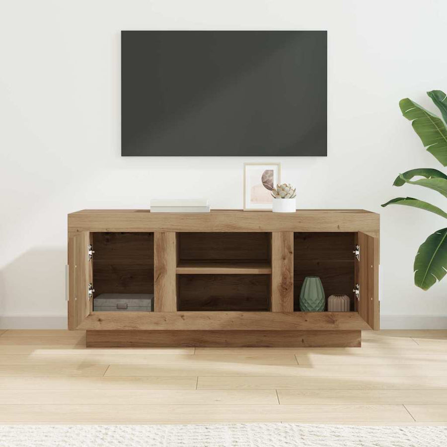 TV-kast Artisan Eiken 102 x 35 x 45 cm Bewerkt hout