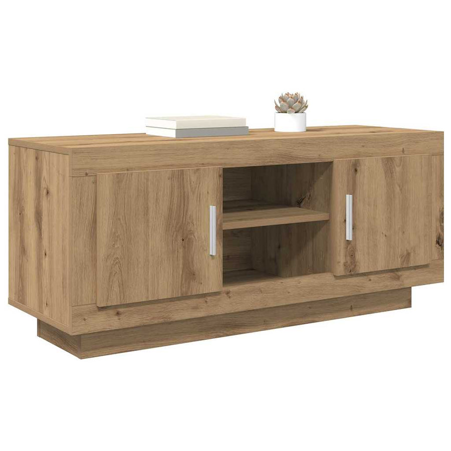 TV-kast Artisan Eiken 102 x 35 x 45 cm Bewerkt hout