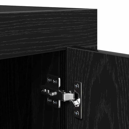 TV-kast Zwart Eiken 102 x 35 x 45 cm Bewerkt hout