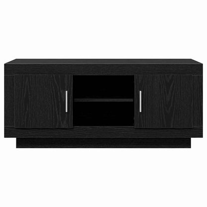TV-kast Zwart Eiken 102 x 35 x 45 cm Bewerkt hout