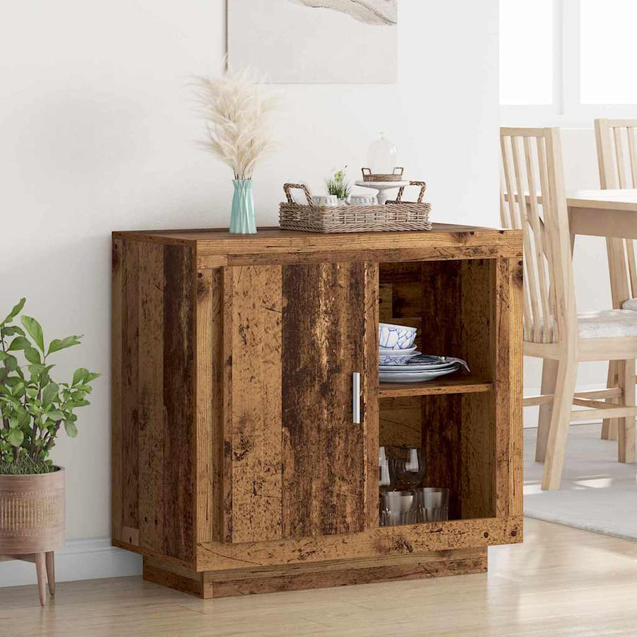 Dressoir Oudhout 80 x 40 x 75 cm Bewerkt hout