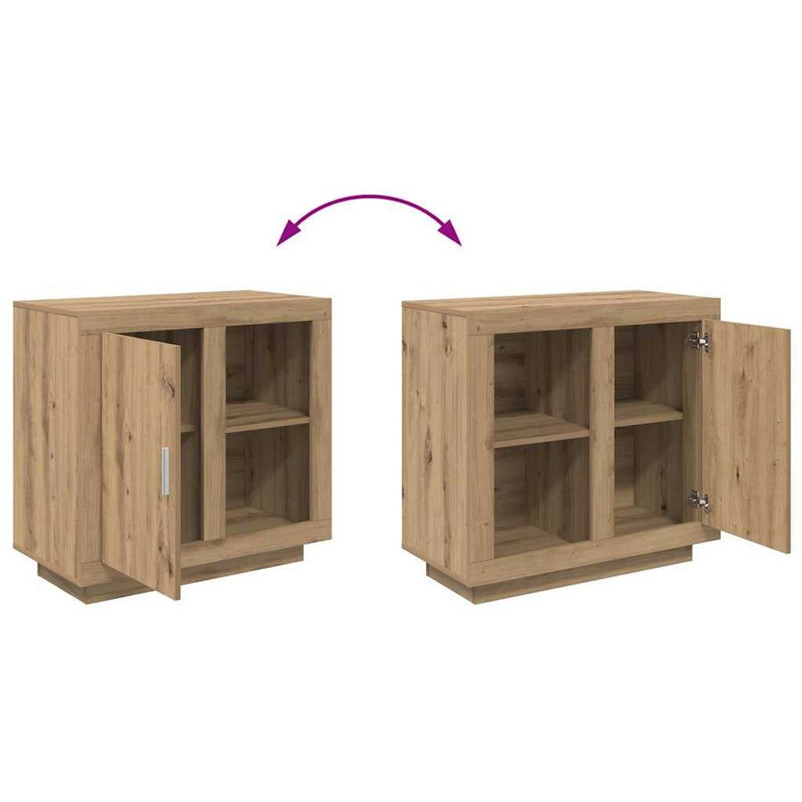 Dressoir Artisan Eiken 80 x 40 x 75 cm Bewerkt hout