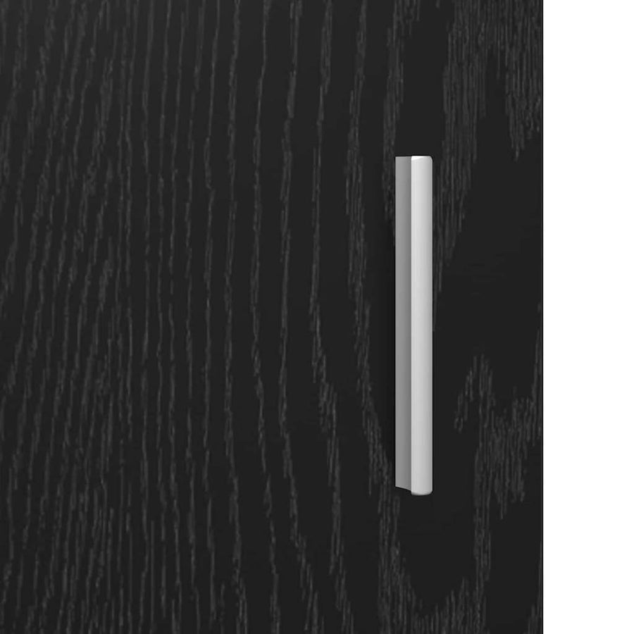 Dressoir Zwart Eiken 80 x 40 x 75 cm Bewerkt hout