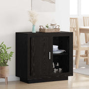Dressoir zwart eiken 80x40x75 cm