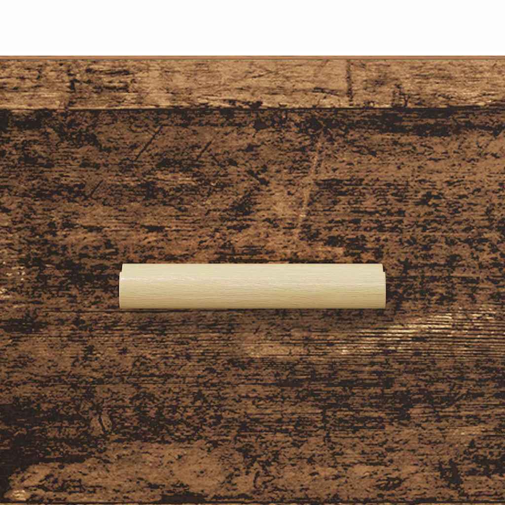 Bedkast met lade Oud hout 40 x 35 x 47,5 cm Bewerkt hout