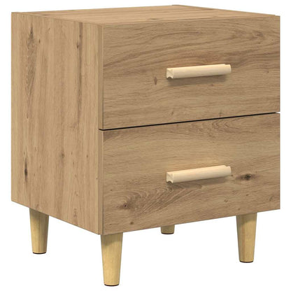 Bedkast artisanaal eikenkleurig 40 x 35 x 47,5 cm Bewerkt hout