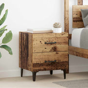 Nachtkastjes set 2 stuks 40x35x47,5 cm bewerkt hout