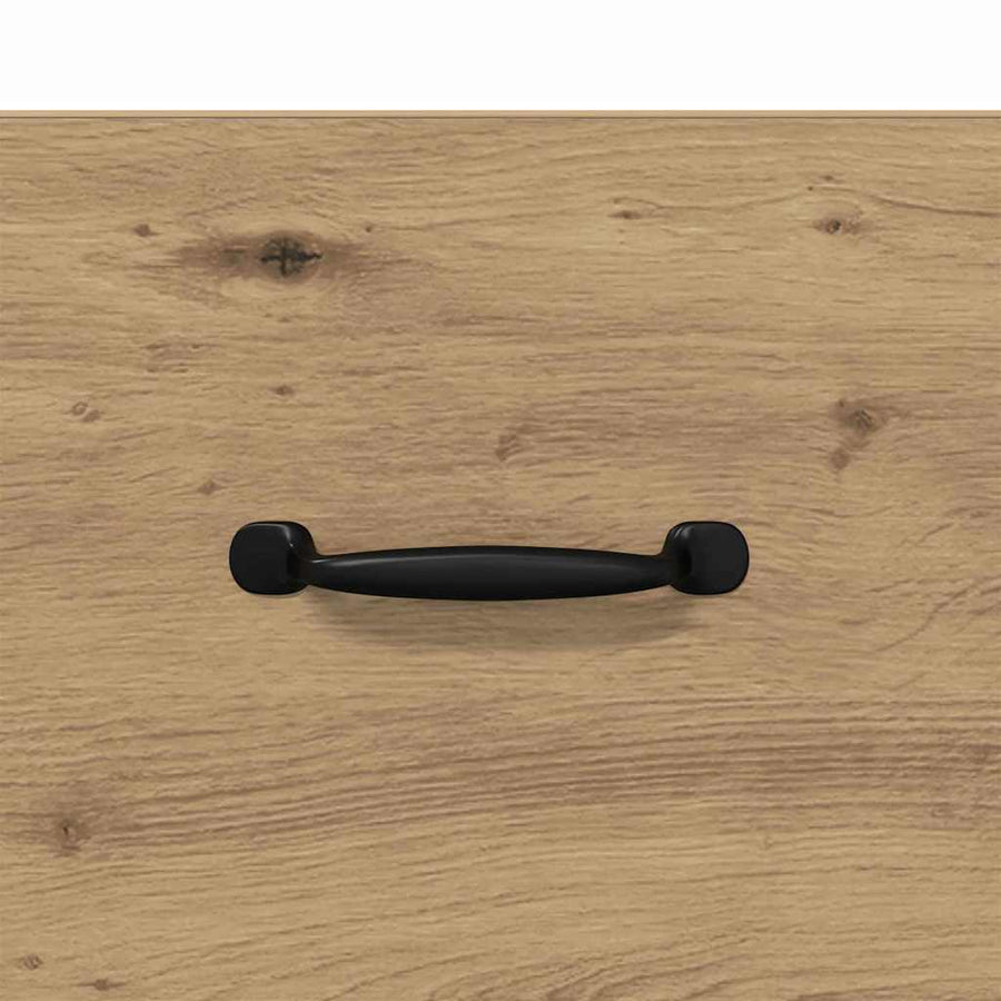 Bedkast artisanaal eikenkleurig 40 x 35 x 47,5 cm Bewerkt hout