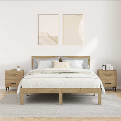 Bedkast 2 pcs artisanaal eikenkleurig 40 x 35 x 47,5 cm