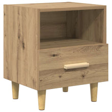 Nachtkastje met lade Artisan Eiken 40 x 35 x 47 cm Bewerkt hout