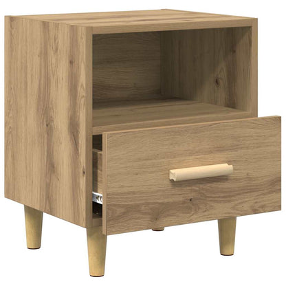 Nachtkastje met lade Artisan Eiken 40 x 35 x 47 cm Bewerkt hout