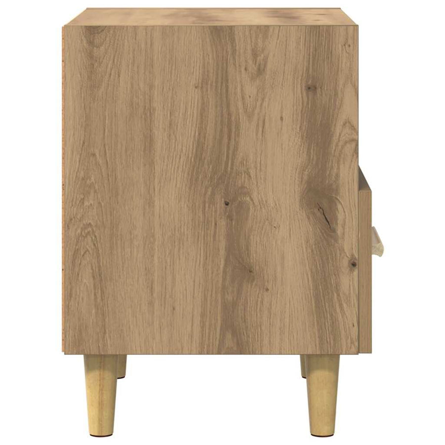 Nachtkastje met lade Artisan Eiken 40 x 35 x 47 cm Bewerkt hout