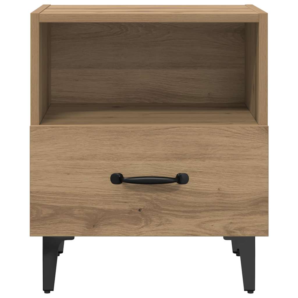 Nachtkastje Artisan Eiken 40 x 35 x 47,5 cm Bewerkt hout