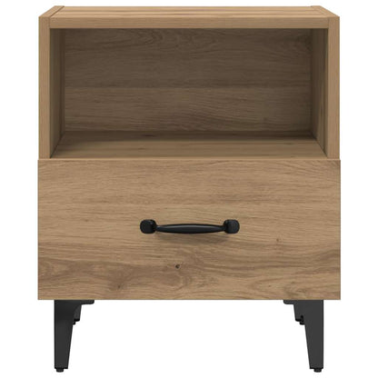 Nachtkastje Artisan Eiken 40 x 35 x 47,5 cm Bewerkt hout