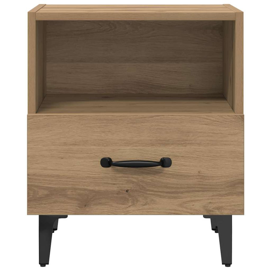 Nachtkastje 2 pcs Artisan Eiken 40 x 35 x 47,5 cm Bewerkt hout