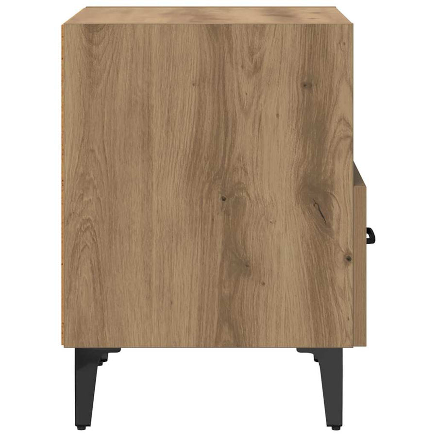 Nachtkastje 2 pcs Artisan Eiken 40 x 35 x 47,5 cm Bewerkt hout