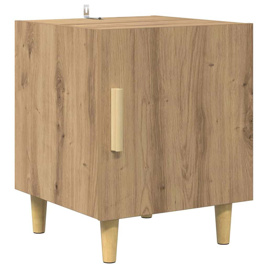 Nachtkastje Artisan Eiken 40 x 40 x 50 cm Bewerkt hout