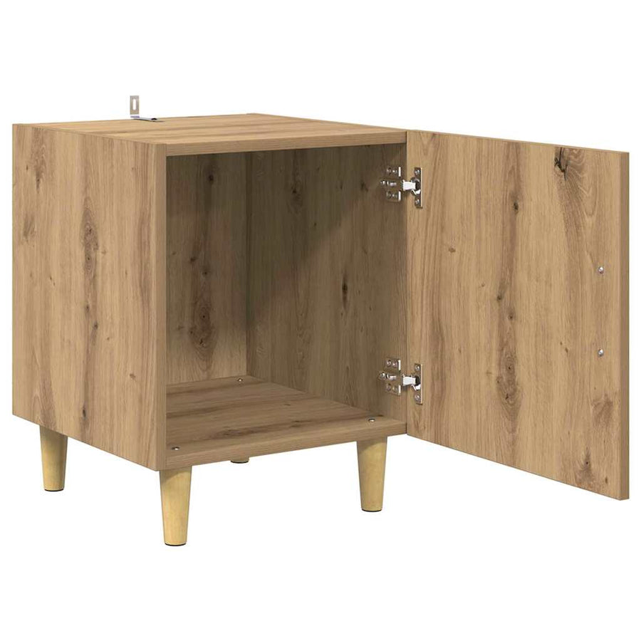 Nachtkastje Artisan Eiken 40 x 40 x 50 cm Bewerkt hout