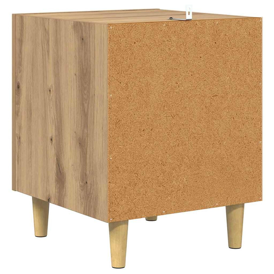 Nachtkastje Artisan Eiken 40 x 40 x 50 cm Bewerkt hout