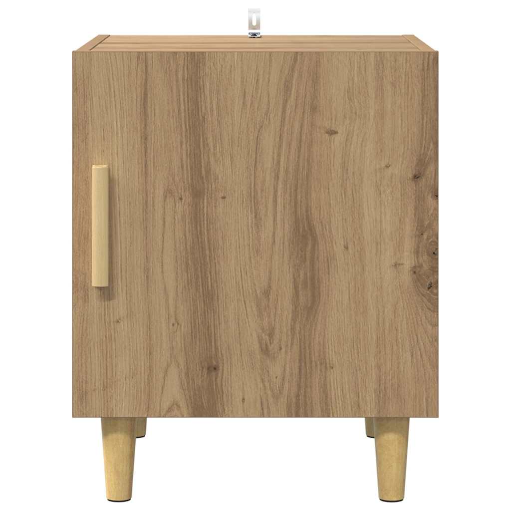 Nachtkastje 2 pcs Artisan Eiken 40 x 40 x 50 cm Bewerkt hout