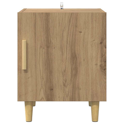 Nachtkastje 2 pcs Artisan Eiken 40 x 40 x 50 cm Bewerkt hout
