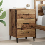 Nachtkastje 40x40x66 cm oud hout