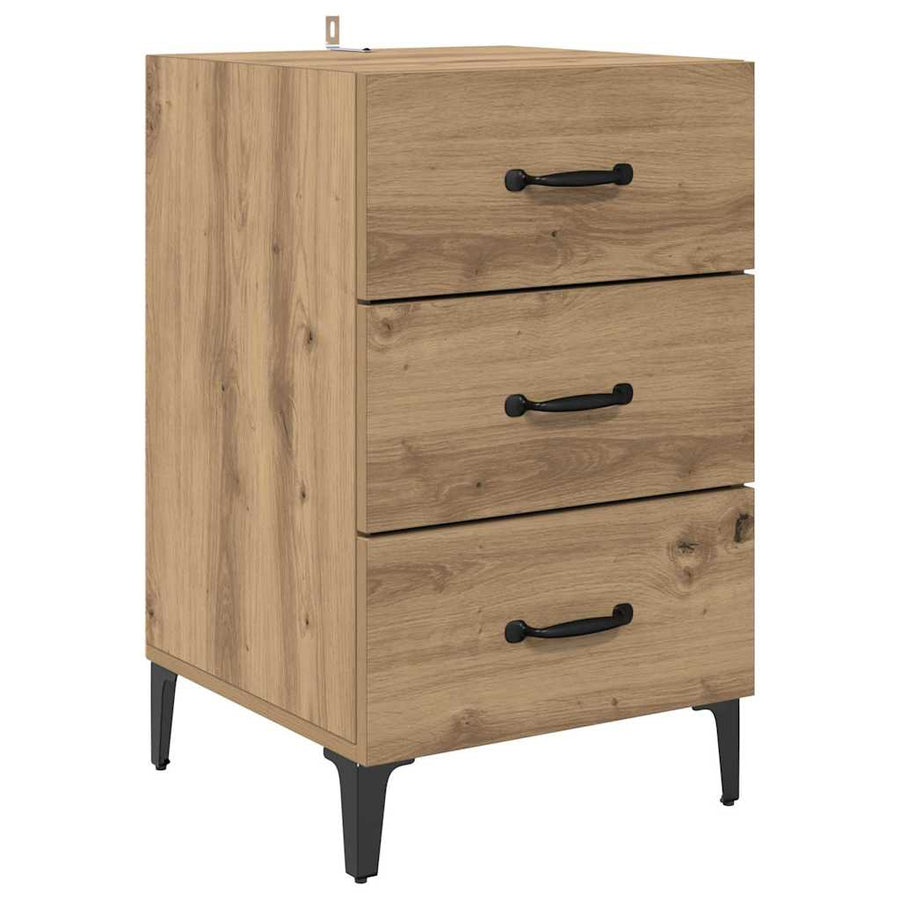 Nachtkastje Artisan Eiken 40 x 40,5 x 66 cm Bewerkt hout