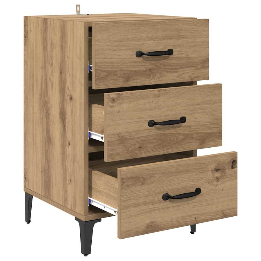 Nachtkastje Artisan Eiken 40 x 40,5 x 66 cm Bewerkt hout
