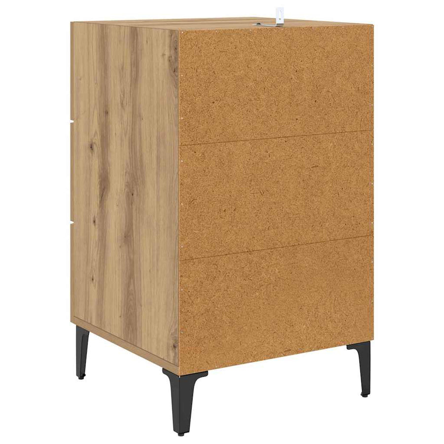 Nachtkastje Artisan Eiken 40 x 40,5 x 66 cm Bewerkt hout