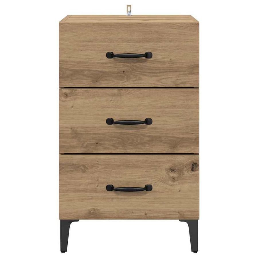 Nachtkastje Artisan Eiken 40 x 40,5 x 66 cm Bewerkt hout