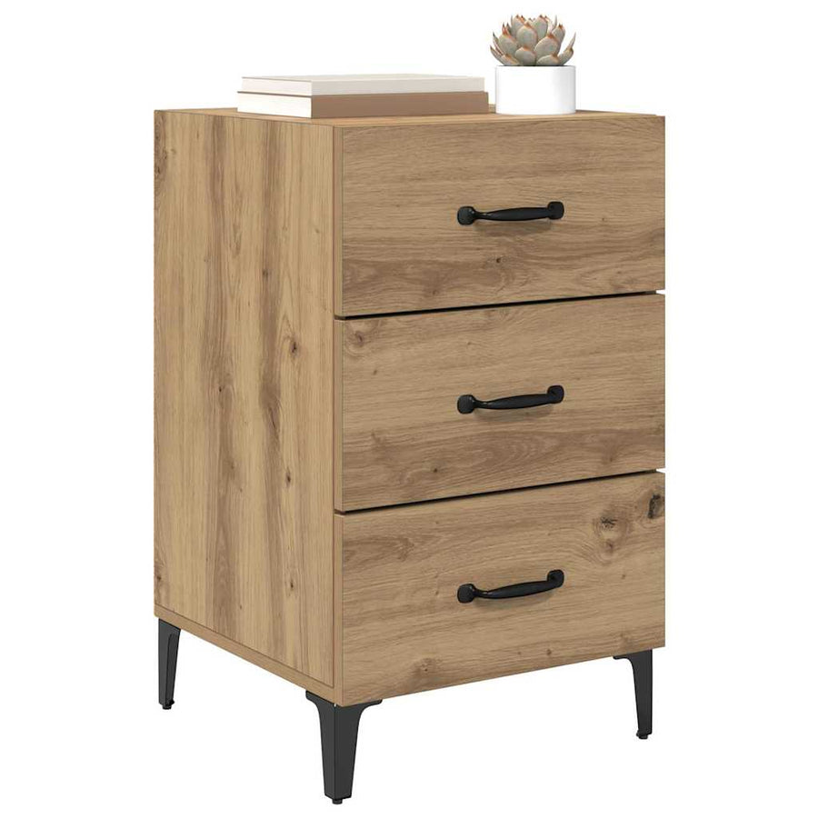 Nachtkastje Artisan Eiken 40 x 40,5 x 66 cm Bewerkt hout