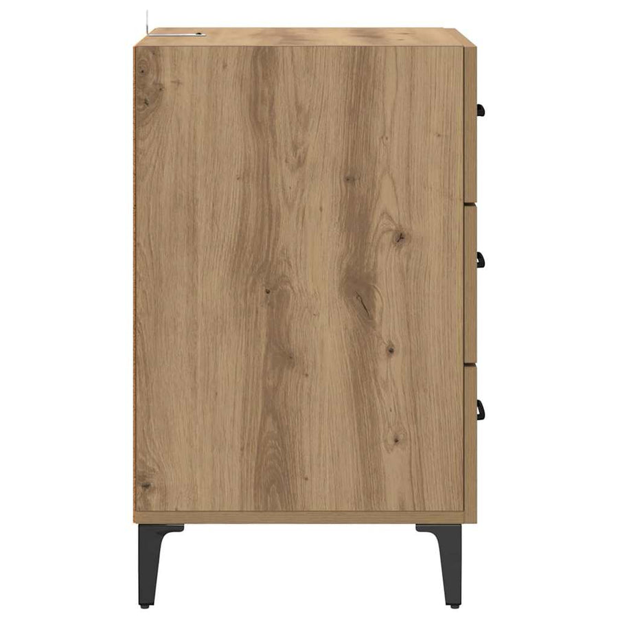 Nachtkastje Artisan Eiken 40 x 40,5 x 66 cm Bewerkt hout