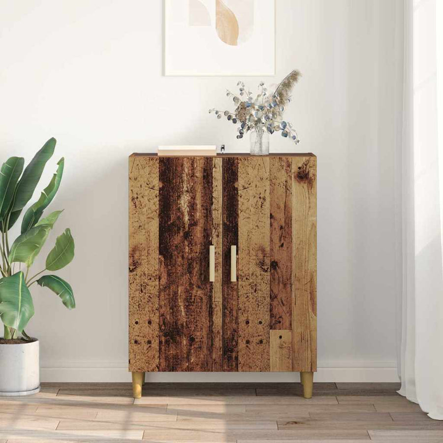 Dressoir Oud Hout 70 x 34 x 90 cm Bewerkt hout