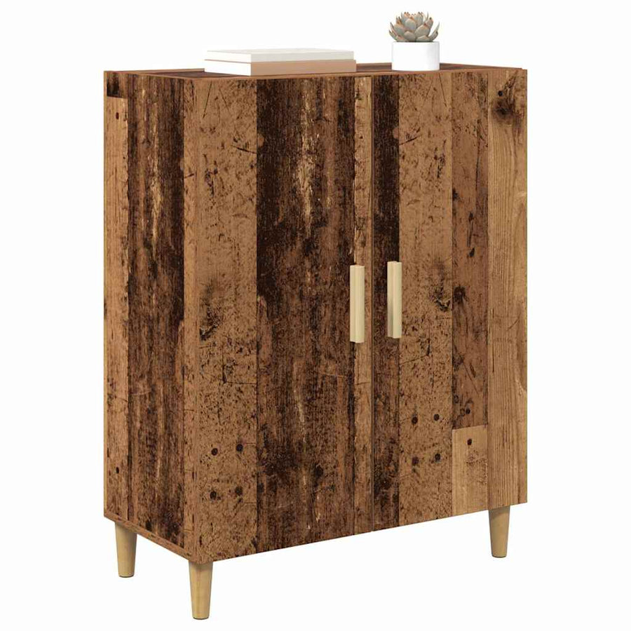 Dressoir Oud Hout 70 x 34 x 90 cm Bewerkt hout