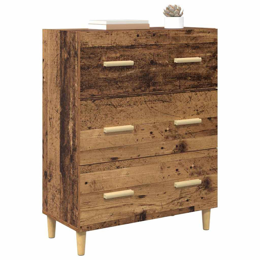 Dressoir Oudhout 69,5 x 34 x 90 cm Bewerkt hout