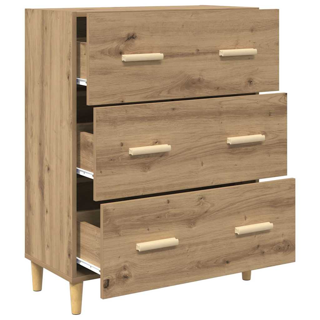 Dressoir Artisan Eiken 69,5 x 34 x 90 cm Bewerkt hout