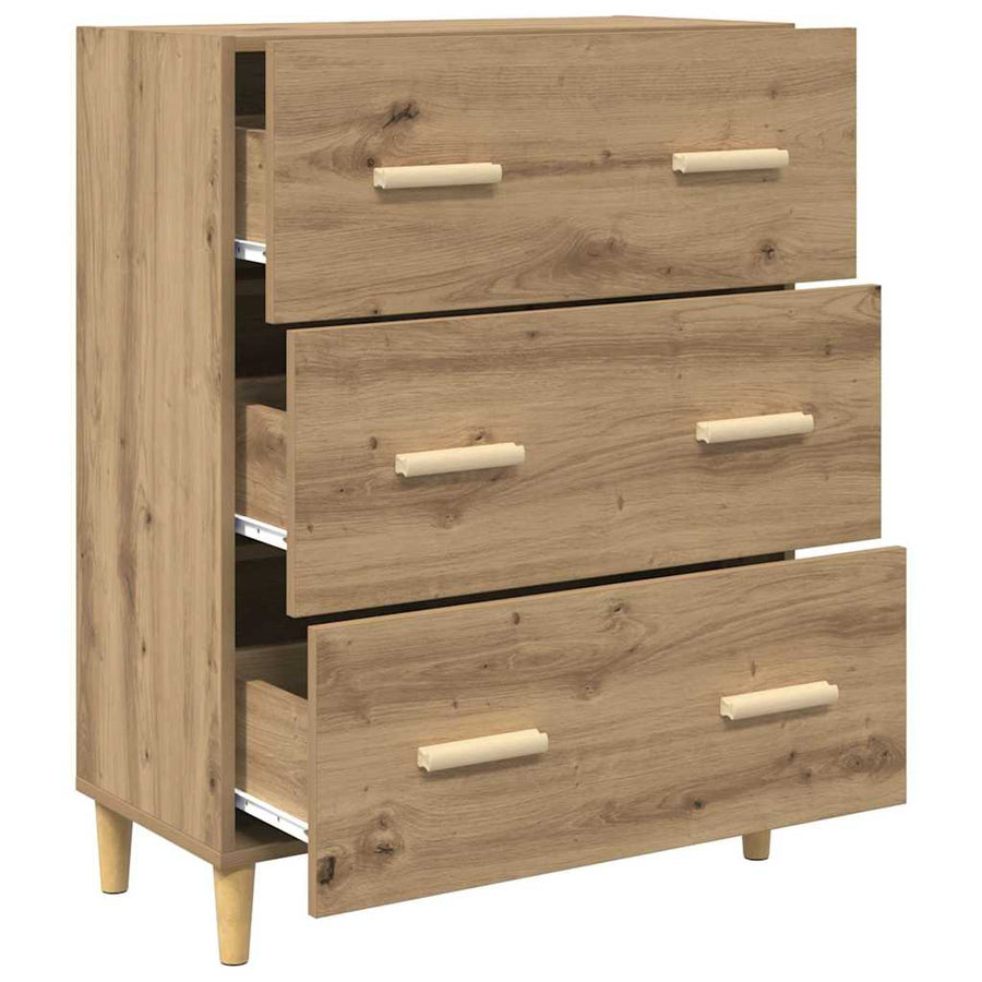 Dressoir Artisan Eiken 69,5 x 34 x 90 cm Bewerkt hout
