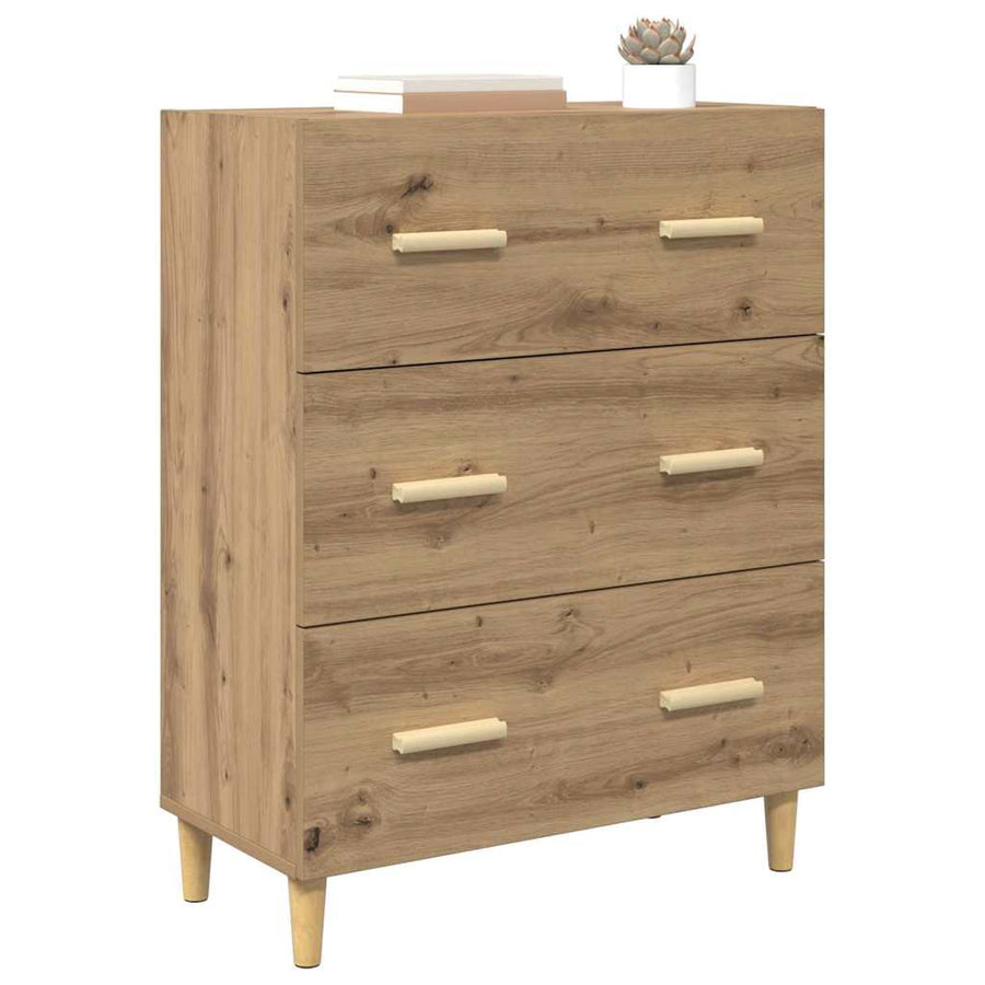 Dressoir Artisan Eiken 69,5 x 34 x 90 cm Bewerkt hout
